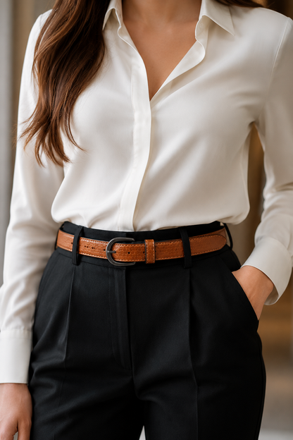 AURA CLASSIC (Coffee Brown Textured Belt)