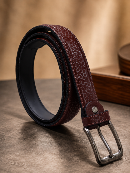 AURA CLASSIC (Dark Brown Textured Belt)