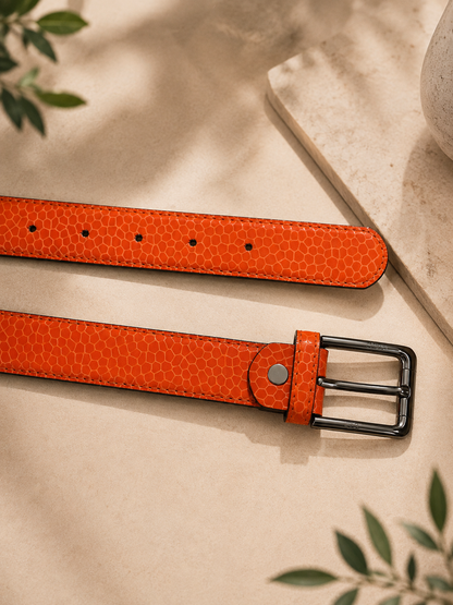 AURA CLASSIC (Burnt Orange Textured Belt)
