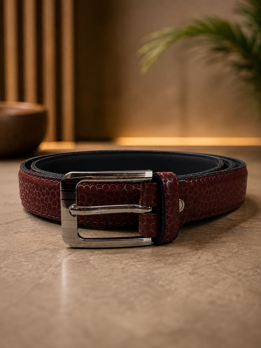 AURA CLASSIC (Dark Brown Textured Belt)