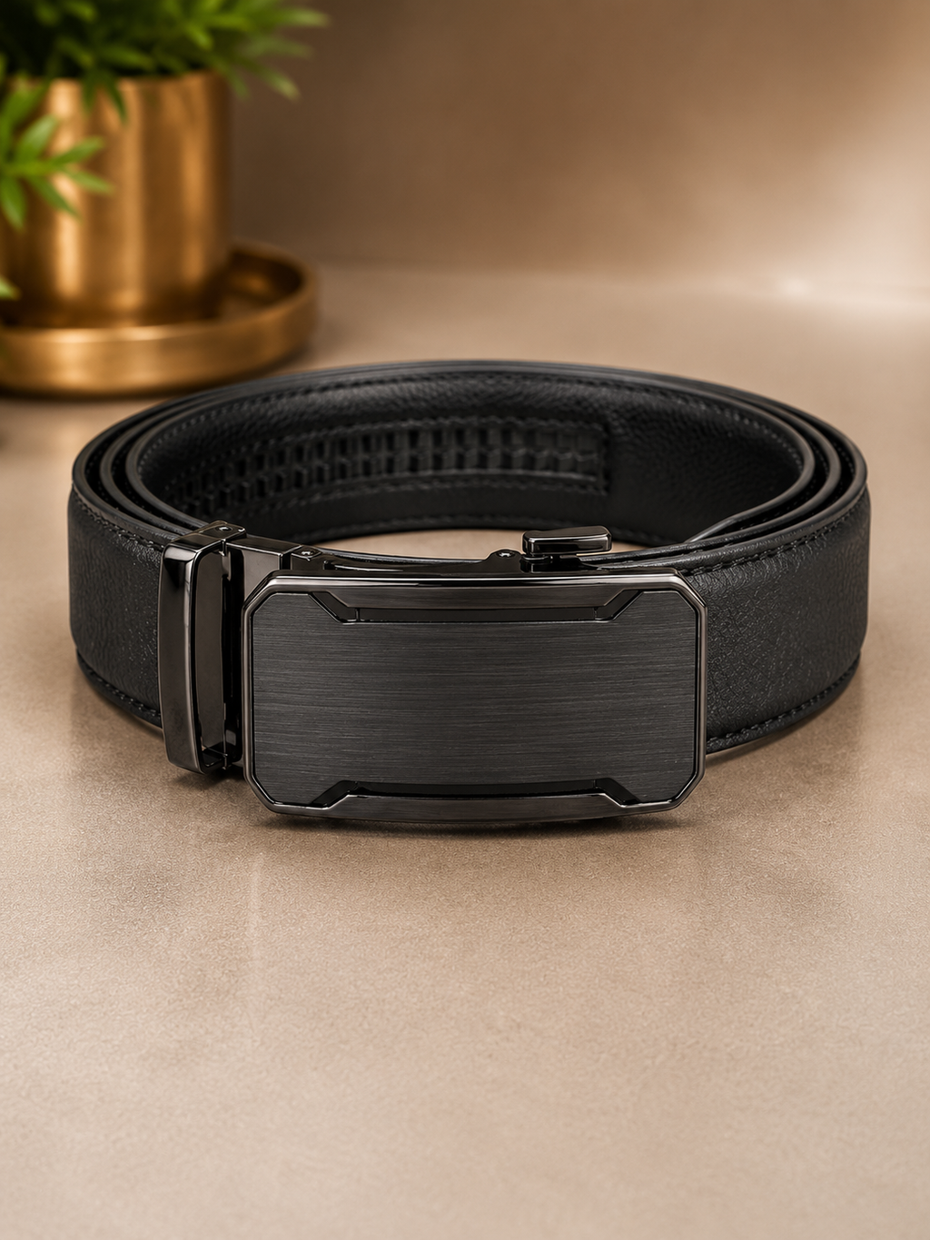 AURA PRECISION (Gunmetal Silver Buckle)