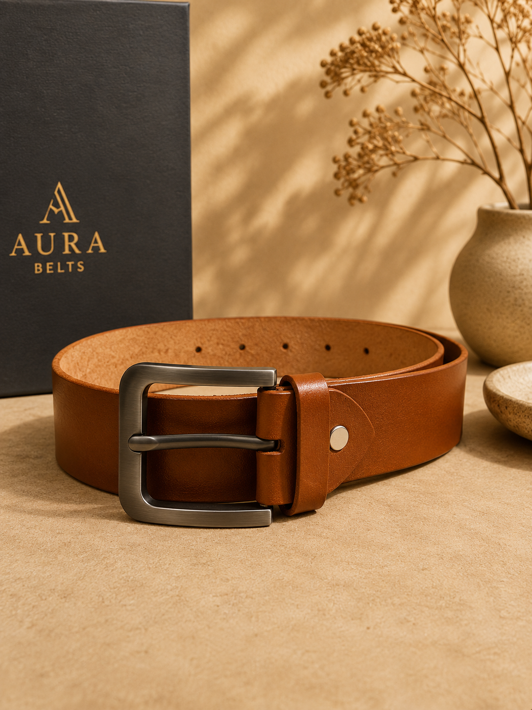 AURA CASUAL (Caramel Brown Belt)