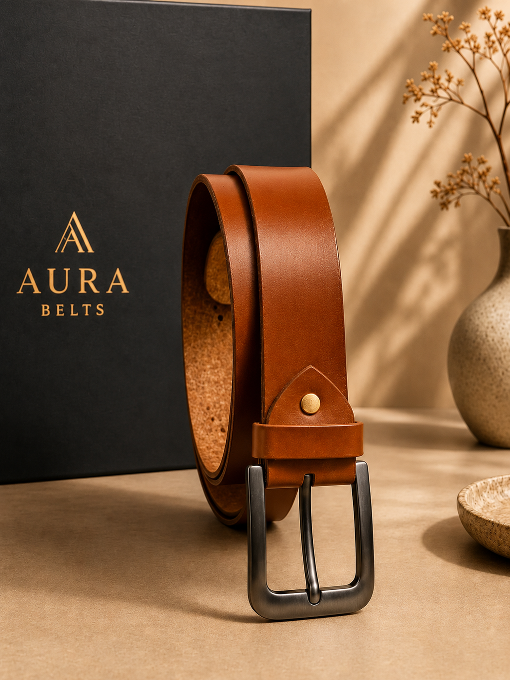 AURA CASUAL (Caramel Brown Belt)