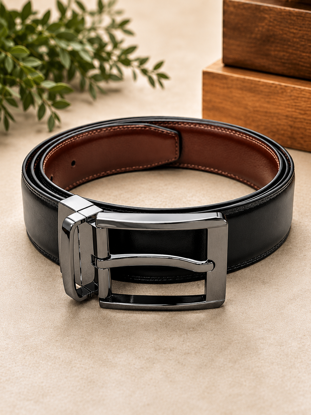 AURA DUAL (Black And Chocolate Brown Belt)