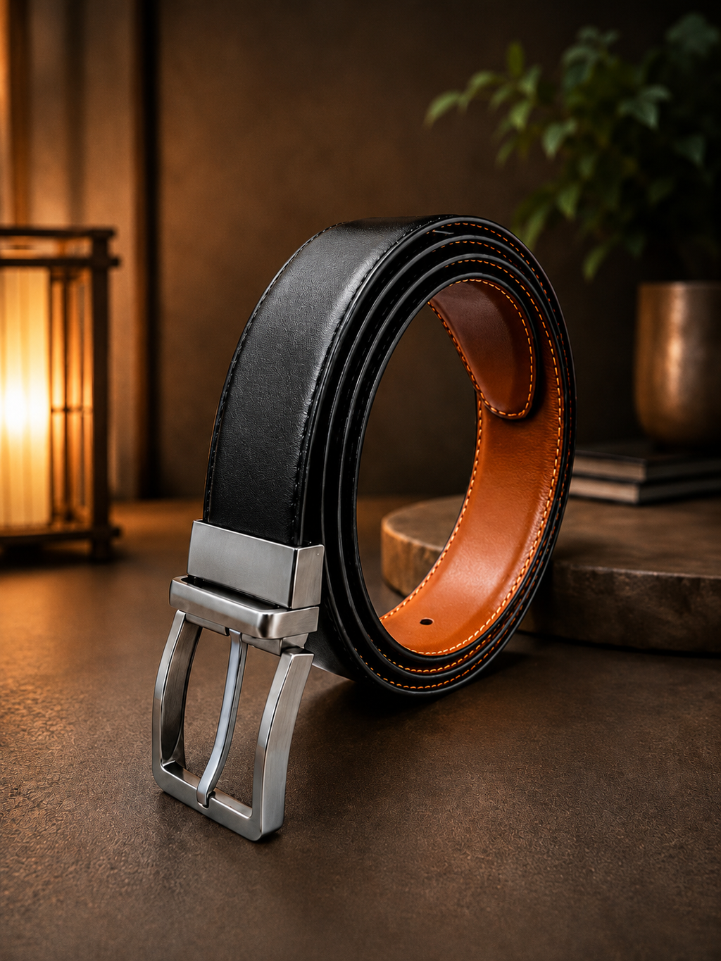AURA DUAL (Black And Caramel Brown Belt)