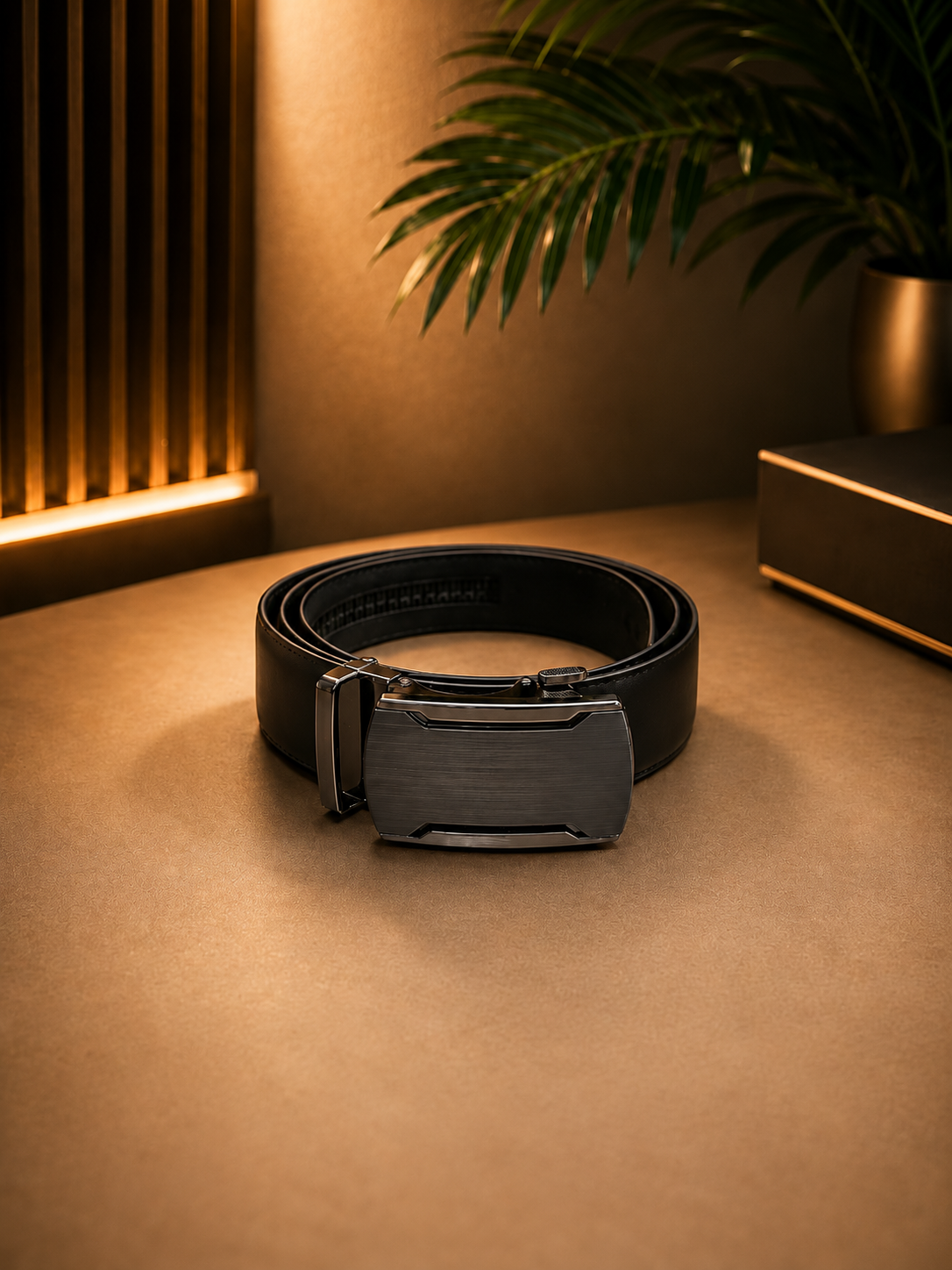 AURA EXECUTIVE (Gunmetal Silver Buckle)