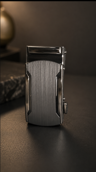 Aura Autolock Buckle Gunmetal Silver